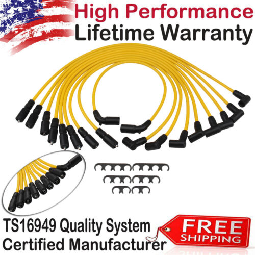 9pcs Spark Plug Wires for Chevy EXPRESS C1500 K1500 GMC 1996 1997 1998 1999 5.7L