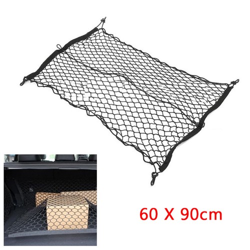 60X90 cm Auto SUV Elastic Nylon Rear Cargo Trunk Storage Organizer Flexible Net