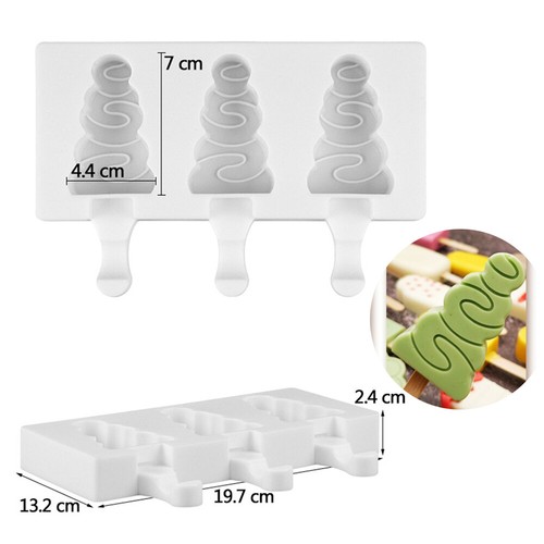 Silicone Ice Cream Mold Frozen Ice Lolly Maker Mould Tray DIY Juice Popsicle