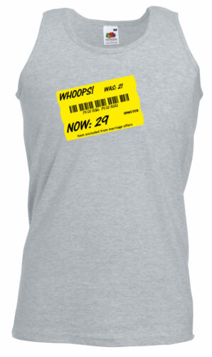 Whoops  Asda Special offer Out Of Date birthday T Shirt Vest Top funny comic M 