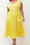 Lane Bryant lovely Primrose yellow pleated  textured midi dress size 18//20