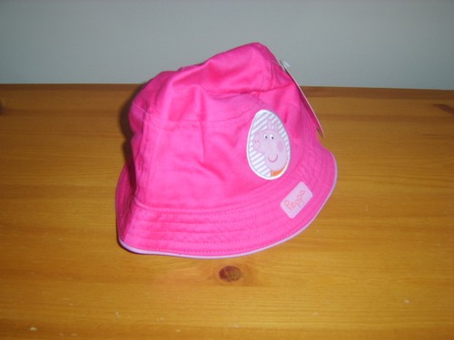 Beautiful Peppa Pig Girls Pink Beach Sun Summer Bucket Hat Brand New