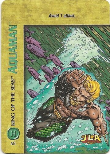 OVERPOWER Aquaman PLAYER SET hero JLA 13 sp Hook Line Dolphin Justice League