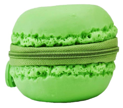 Scented Green Mint Macaron Cookie Coin Purse