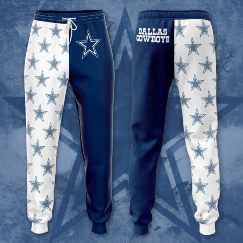 Dallas Cowboys Casual Joggers Pants Sweatpants Active Sports Workout Trousers