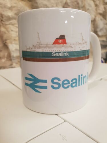 Mug Sea Link BR British Rail Sealink Hengist Horsa Railway Ferry Cup 