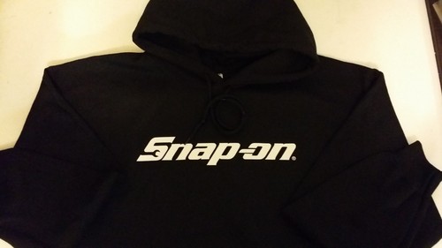 snap-on Black Pullover Hood Sweatshirt Size S,M,L,XL available