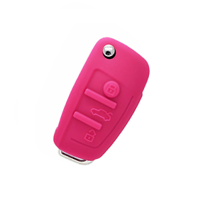 Amakey protectora móvil para audi llaves de coche a1 a3 a4 a6 q3 TT q7Pink 