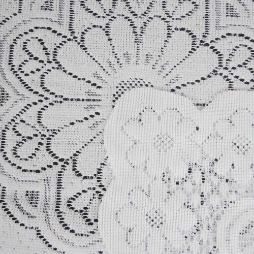 White Vintage Lace Floral Tablecloth Rectangle Table Cloth Cover Doily Wedding 