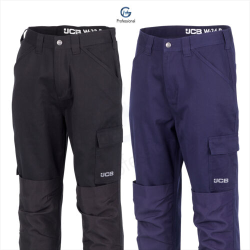 JCB Travailleur Plus Pantalon commerce Résistante Travail Pantalon Cargo Pantalon Bleu Marine Noir
