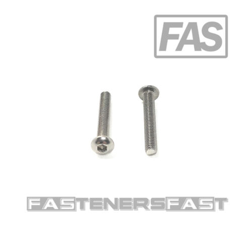 50 M3 x 0.5 x20 Stainless Steel Button Head Socket Cap Screws ISO7380 M3-.50