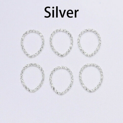 50pcs Jump Rings Twisted Split Rings Spacer Connectors For DIY Jewelry Making 