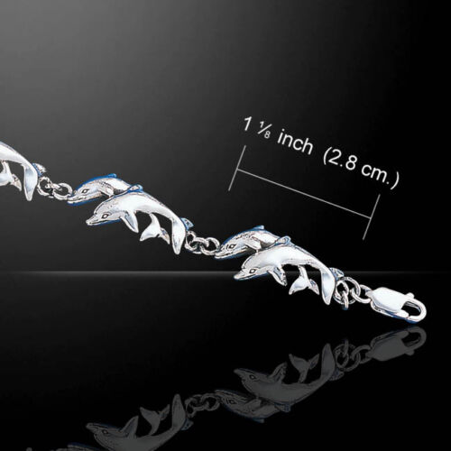 Dolphin .925 Sterling Silver Bracelet by Peter Stone