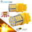 2x 3157//3057A Amber//Yellow Rear Turn Signal Parking LED Light Bulbs w// Resistor