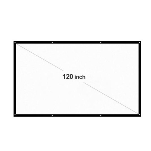 120inch Portable Foldable Projector Screen 16:9 HD Home Theater Outdoor 3D Movie