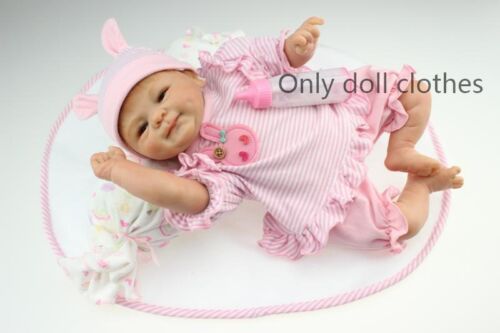 Sweet Reborn Doll Clothing Suit 1 Set For 17-18/" Newborn Doll Girl Boy Clothes@@