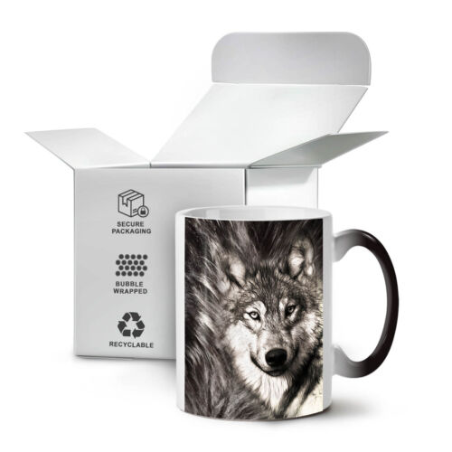 Lonely Wolf Face NEW Colour Changing Tea Coffee Mug 11 ozWellcoda 
