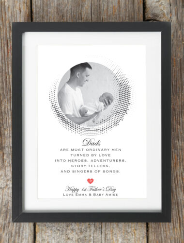 Personalised Happy Christmas Daddy Dad Photo Print Gift Present Frame First Xmas