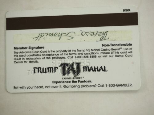 Trump Atlantic City Hotel and Casino/'s Players Club Cards 29 Types You Pick