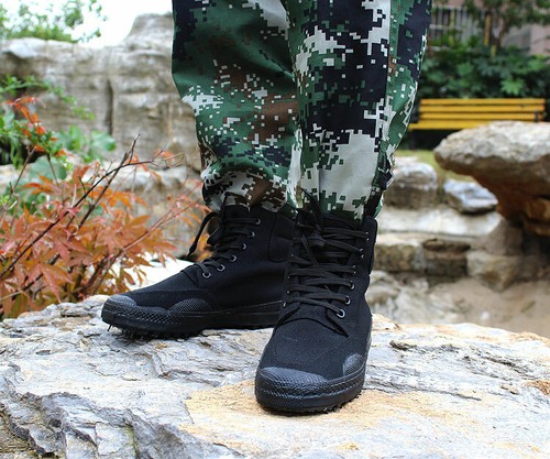 Mens Plus Canvas Hiking shoes train Military Work Army Combat Boots Outdoor Shoe