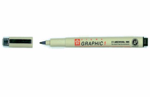 verschiedene Strichstärken SAKURA Grafikstift PIGMA GRAPHIC schwarz