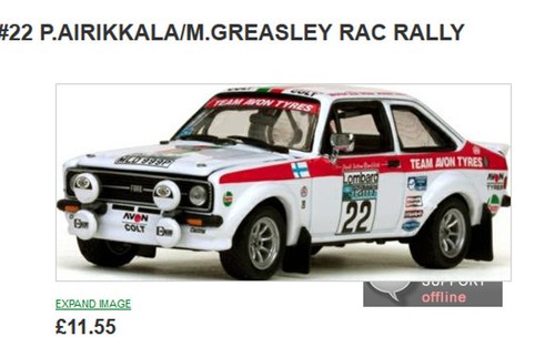 Ford Escort RS 1800 Rally 1976 #22 1:43 Vitesse Modellauto 42378