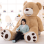 200cm Super Huge Teddy Bear Cover Plush Toy Shell With Zipper Gift Only Cover