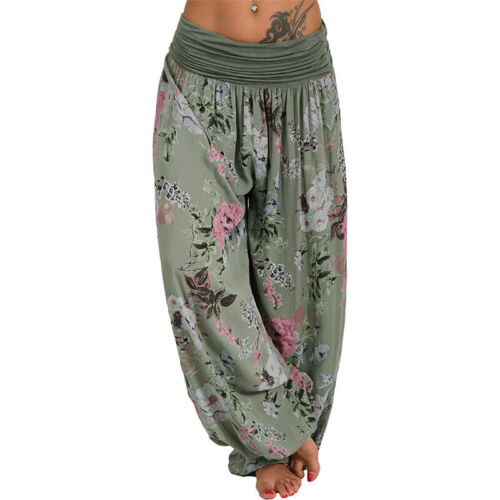 Thai Womens Yoga Pants Harem Trousers Festival Baggy Hippie Boho Casual Hareem