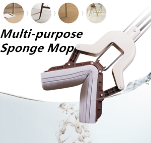 Self Wringing Super Absorbent Sponge Mop Cleaning Floor Telescopic Sponge Handle