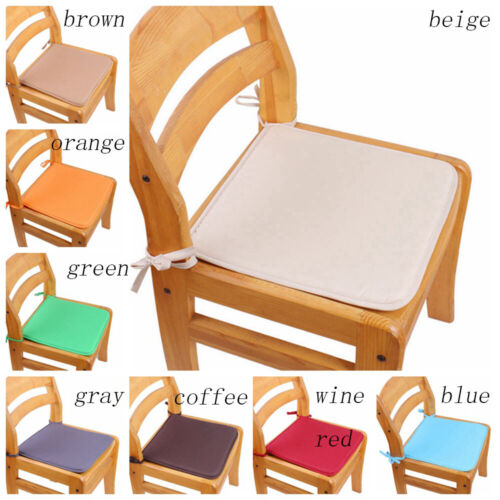 Soft Tie On Seat Pads Dining Room Outdoor Garden Kitchen Chair Cushions