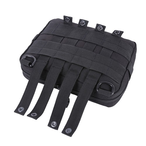 Black Tactical Pouch Large Magazine Organizer Utility Phone Medic Belt Bag EDC