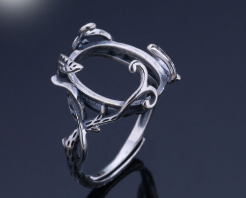 12.5*15.5mm 925 Sterling SILVER Semi Mount Blanks ring Setting Jewelry DIY P2982