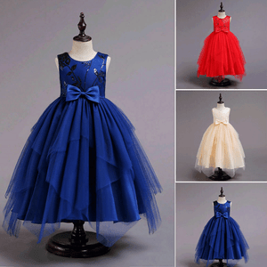 Girl Flower Dress for Kid Baby Baptism Christening Wedding Birthday Party Gown