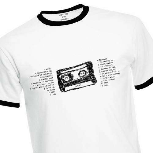 Mixtape T-Shirt of their 24 Greatest Hits Welcome to the Black Parade Helena