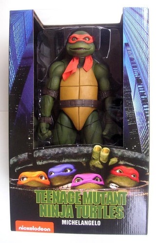 Michelangelo Teenage Mutant Ninja Turtles 1990 Movie 18/" 1//4 Scale Figure Neca