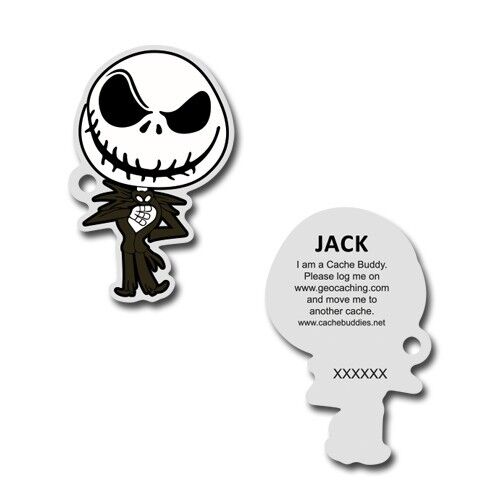 Jack Nightmare Before Christmas Geocaching Trackable Travel Bug Unactivated