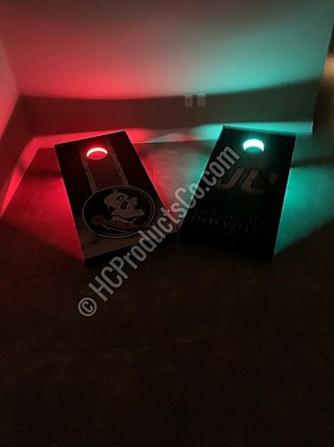 Bluetooth Controlled Cornhole Lights with 16 million Colors and  Motion Options