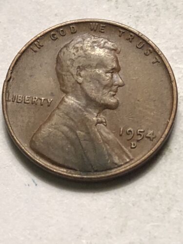 Low Shipping Lot M03 1954 D Lincoln Wheat Cent Extra Fine Plus Penny XF