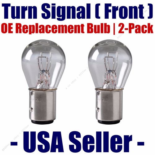 Fits Listed Pontiac Vehicles 1157 Front Turn Signal//Blinker Light Bulb 2pk