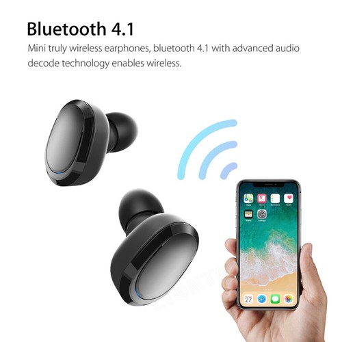 In-Ear Kopfhörer Bluetooth 4.1 Kabellos Stereo Headset TWS Ohrhörer mit Ladebox
