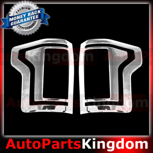 15-16 Ford F150 Truck Chrome Taillight Tail Light Trim Bezel Cover 2015-2016