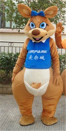 Details about   Kangaroo Mascot Costume Suit Cosplay Party Game Dress Outfit Halloween Adults #F 