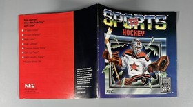 TV Sports Hockey for TurboGrafx 16 — Game, Manual — Tested/Working — 1991 NEC