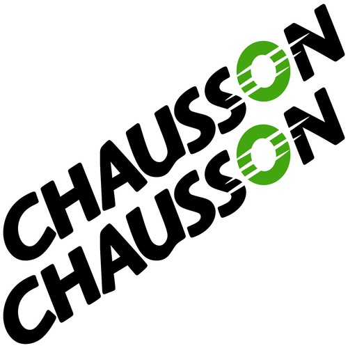 2x CHAUSSON Old 85cmx13,4cm aufkleber sticker wohnmobil camper wohnwagen caravan