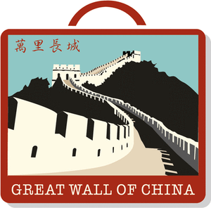 Great Wall Of China Vintage Retro Car Bumper Sticker Decal 5/" x 5/"