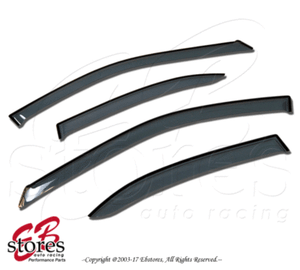 For Honda Civic Sedan 2012-2015 Outside-Mounted Ash Grey JDM Window Visors 4pcs