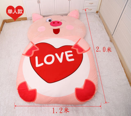 Huge Love Pig Mascot Sofa Tatami Mattress Cute Sofa Sleeping Bag Cartoon Bed