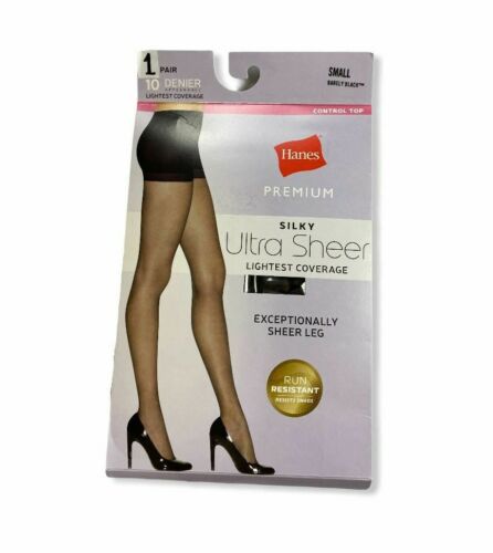 Barely Black Women/'s Silky Ultra Sheer Light Coverage Pantyhose S187 Hanes