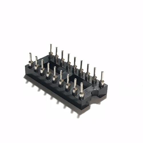 20PCS IC Sockets DIP-18 Machined Round Contact Pins Holes 2.54mm DIP18 DIP 18