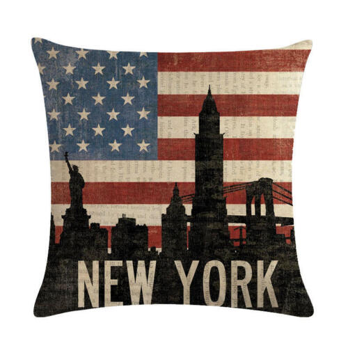 Flag Series Throw Pillow Covers Cases for Couch Sofa Home Decor 18 x 18 inches